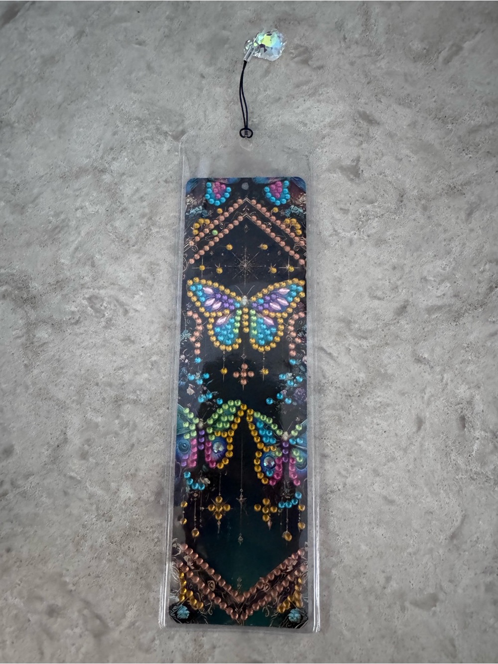 Rhinestone Embellished Butterfly themed Bookmark
